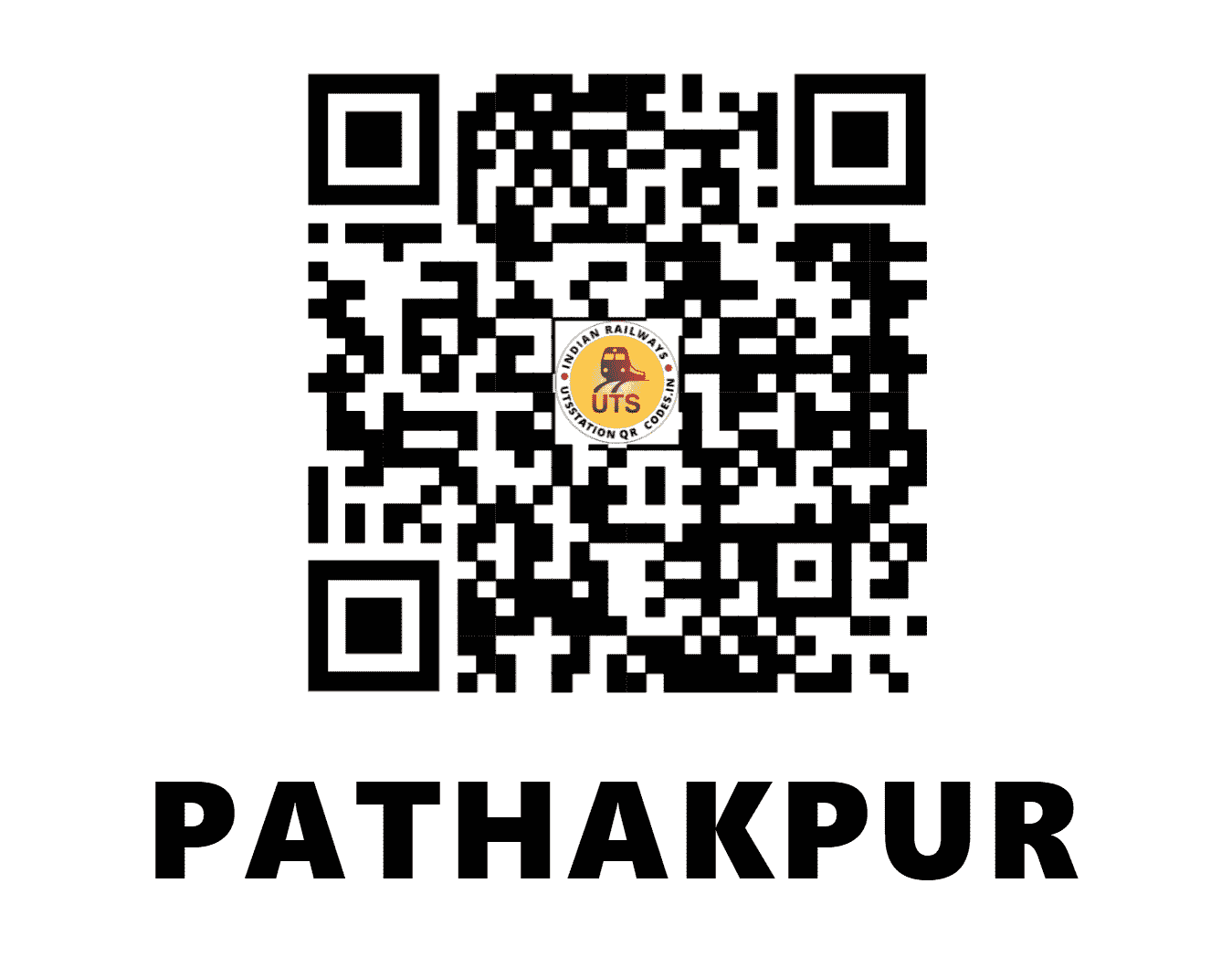 UTS QR Code for PATHAKPUR - PHX - NR (UTTAR PRADESH)